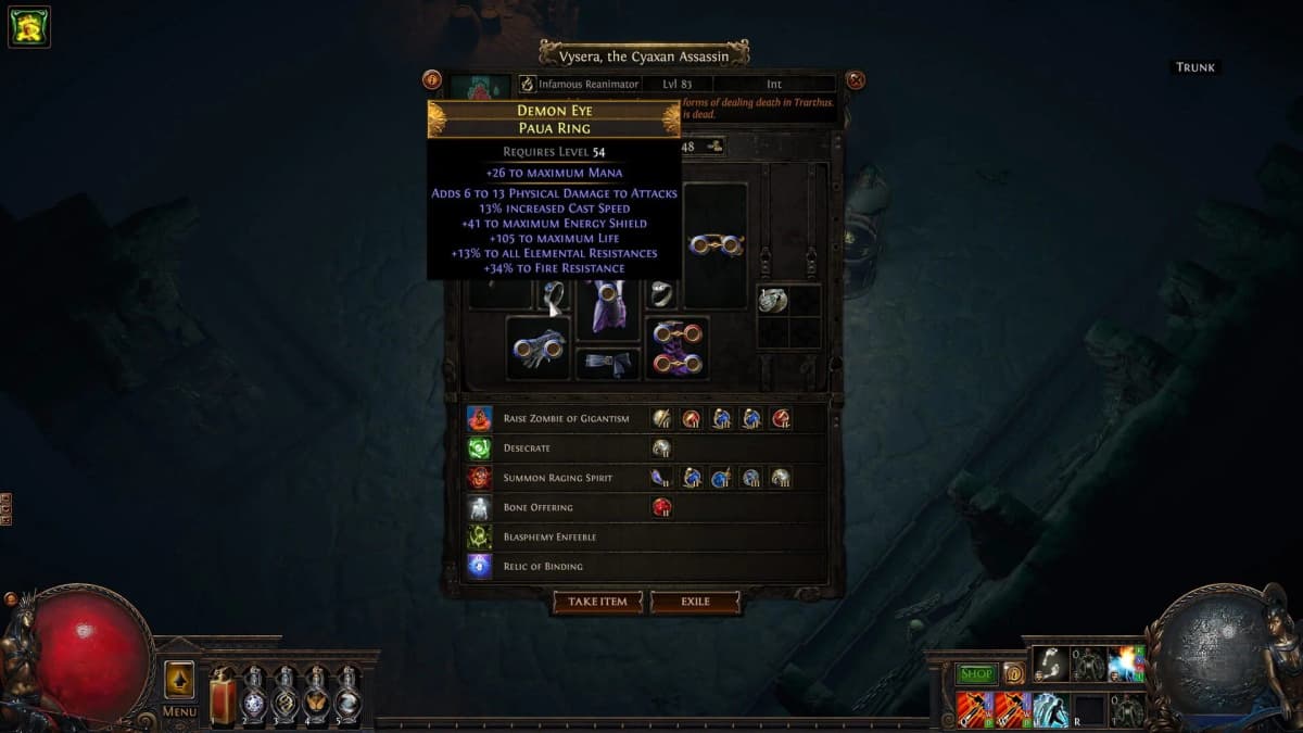 Screenshot from Path of Exile: Secrets of the Atlas