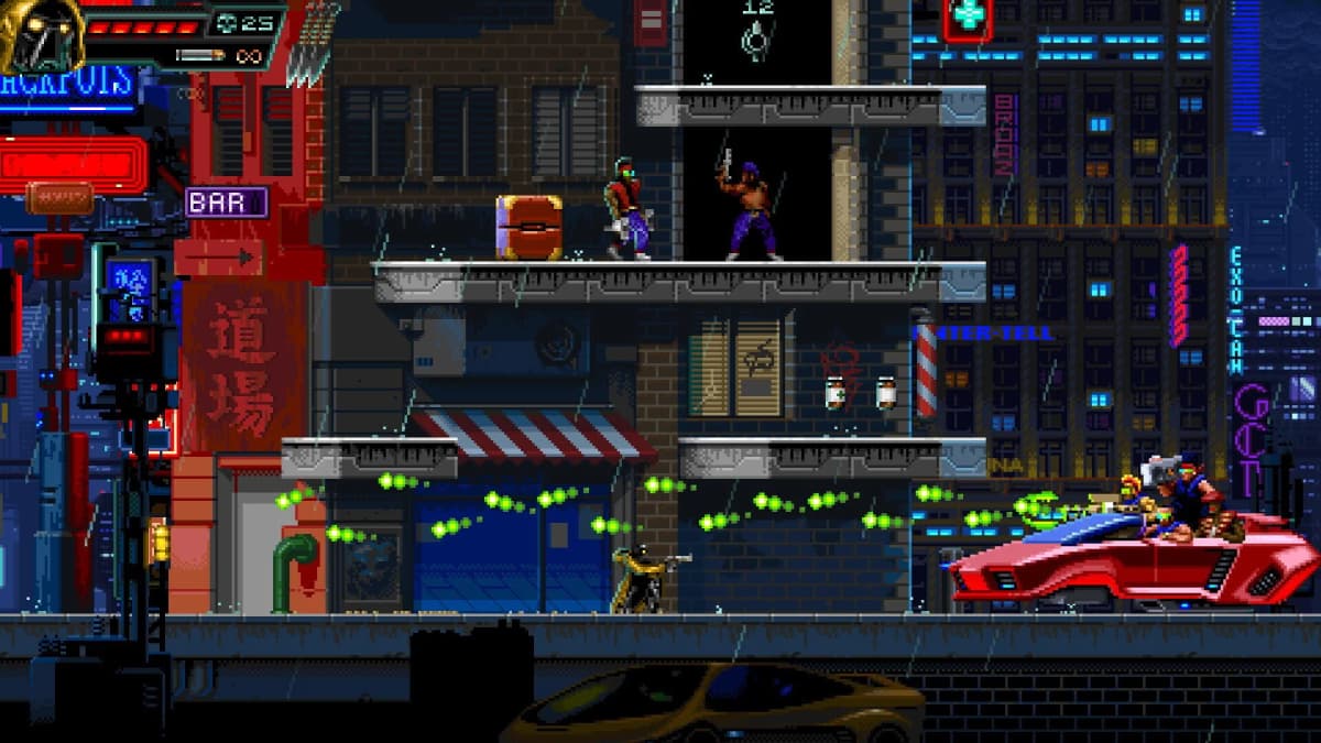 Huntdown: Overtime — An ’80s-Action Roguelite That Wants to Turn John Sawyer Into a Cybernetic