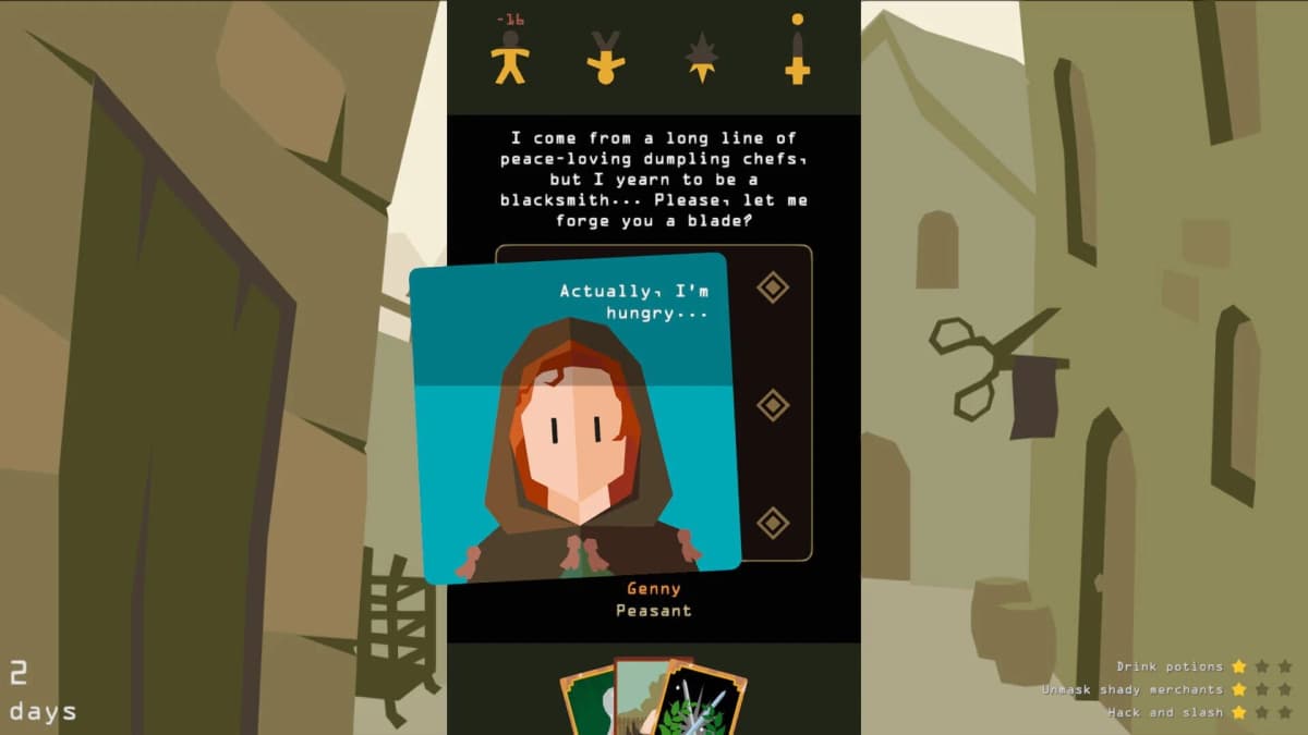 Screenshot from Reigns: The Witcher