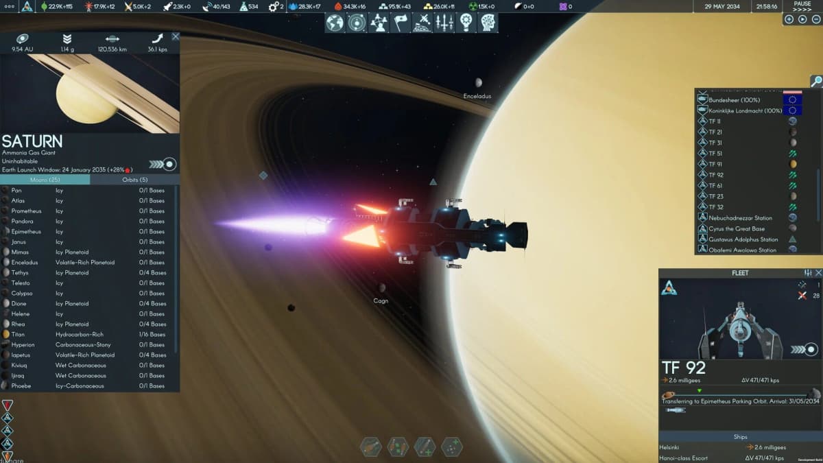 Screenshot from Terra Invicta