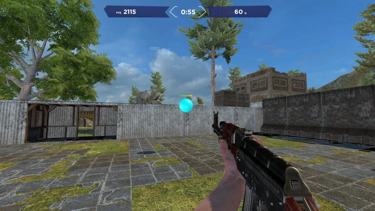 Screenshot from Aimlabs