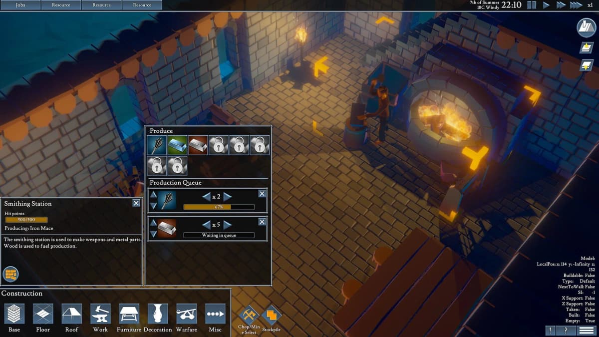 Screenshot from Going Medieval