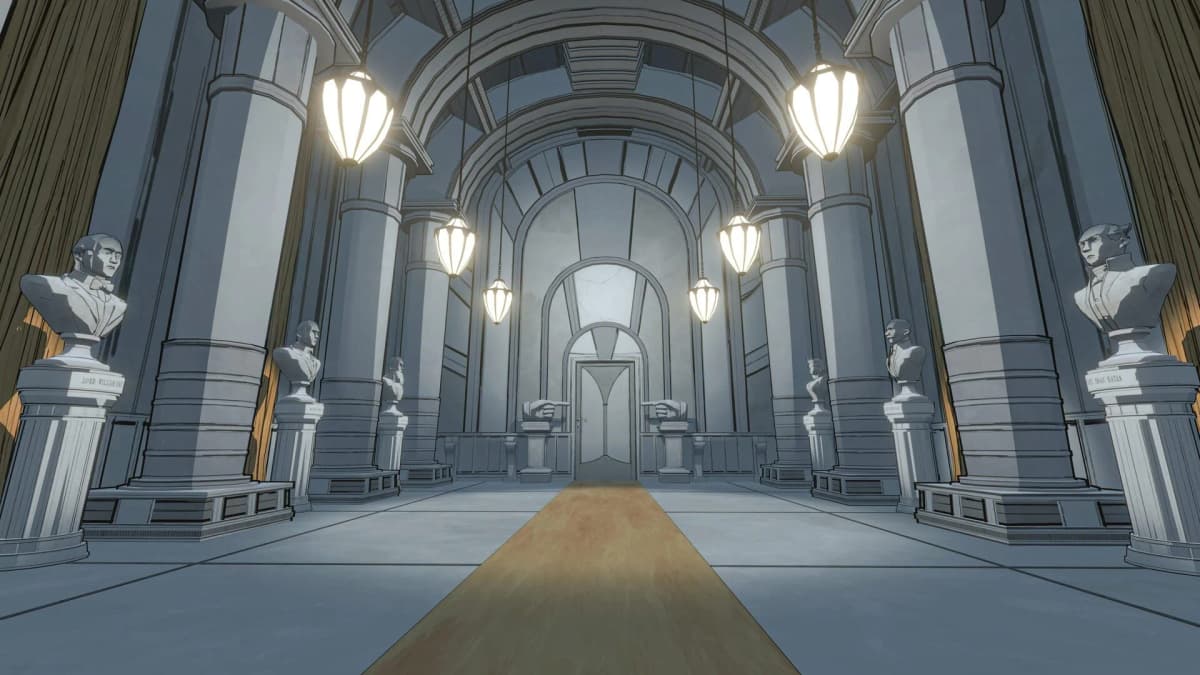 Screenshot from Blue Prince