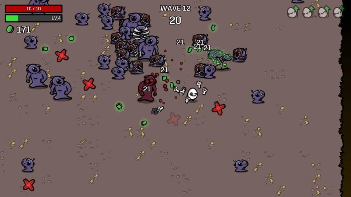 Screenshot from Brotato: Nintendo Switch 2 Edition