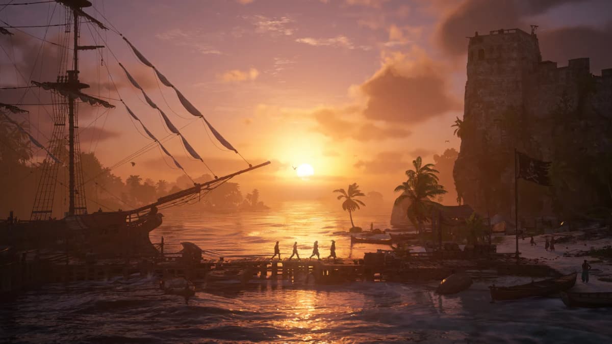 Caribbean sunrise vista in Assassin's Creed Black Flag Resynced