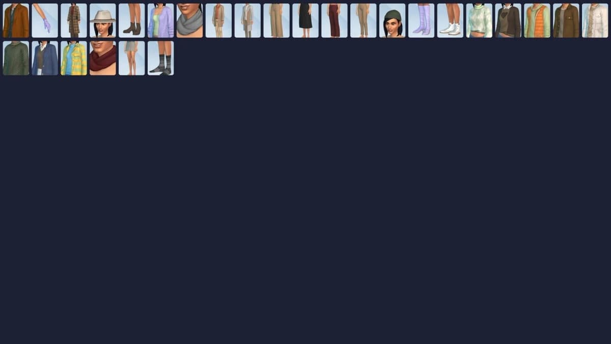 Screenshot from The Sims 4: Autumn Apparel Kit