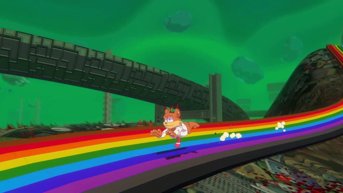 Screenshot from Bubsy 4D