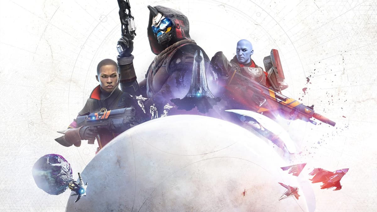 Destiny 2 key art featuring the game's Vanguard heroes.