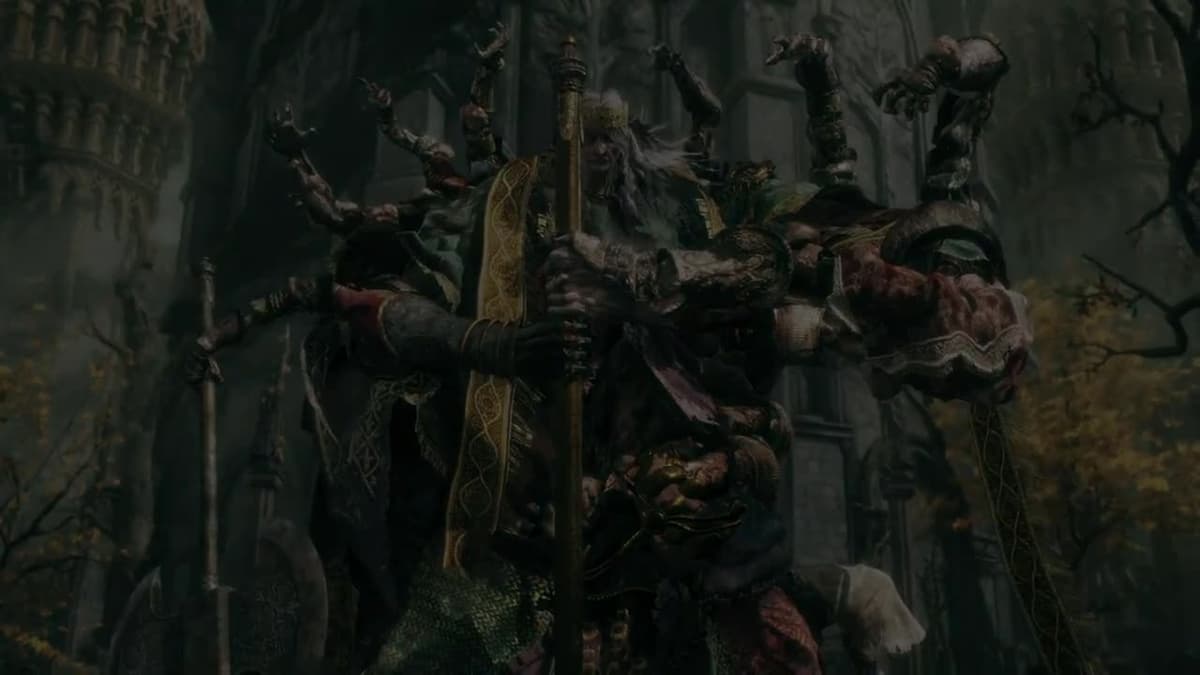 Godrick the Grafted boss in Elden Ring