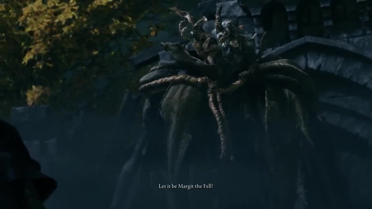 Margit, the Fell Omen boss in Elden Ring