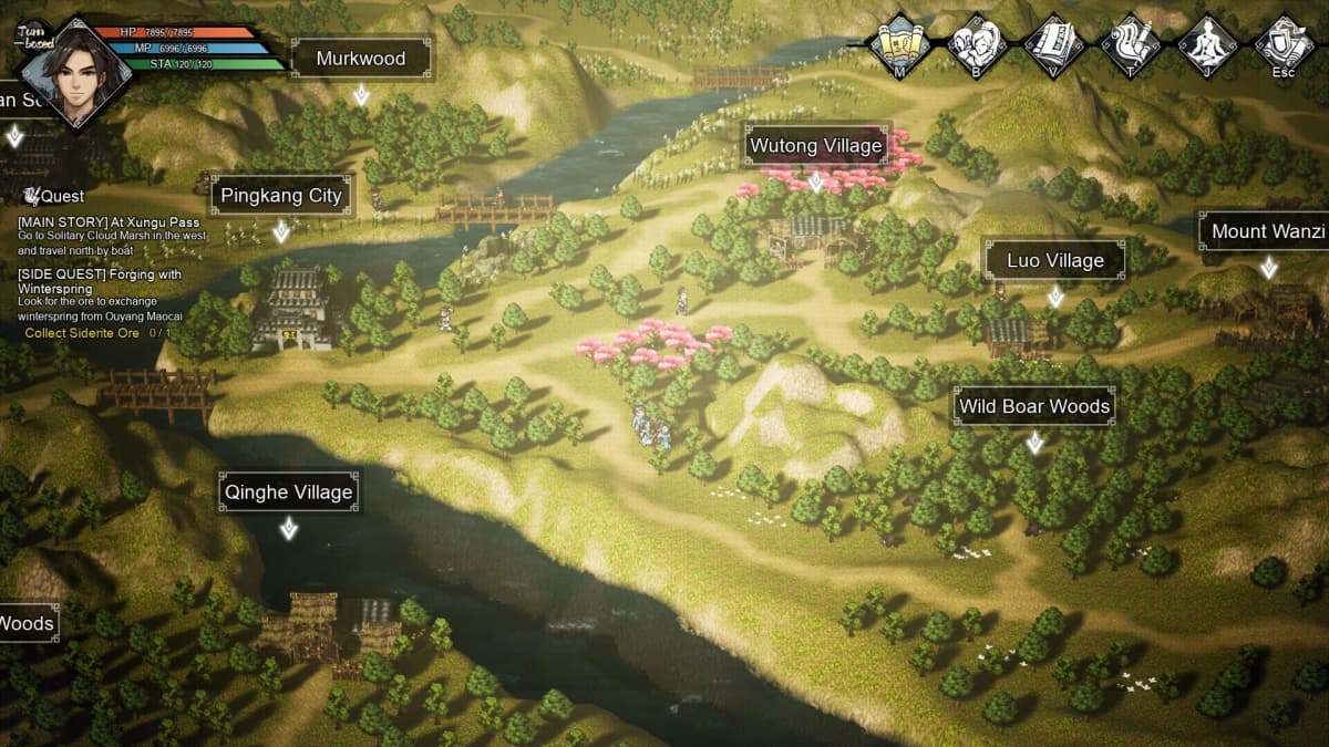 Screenshot from Wandering Sword