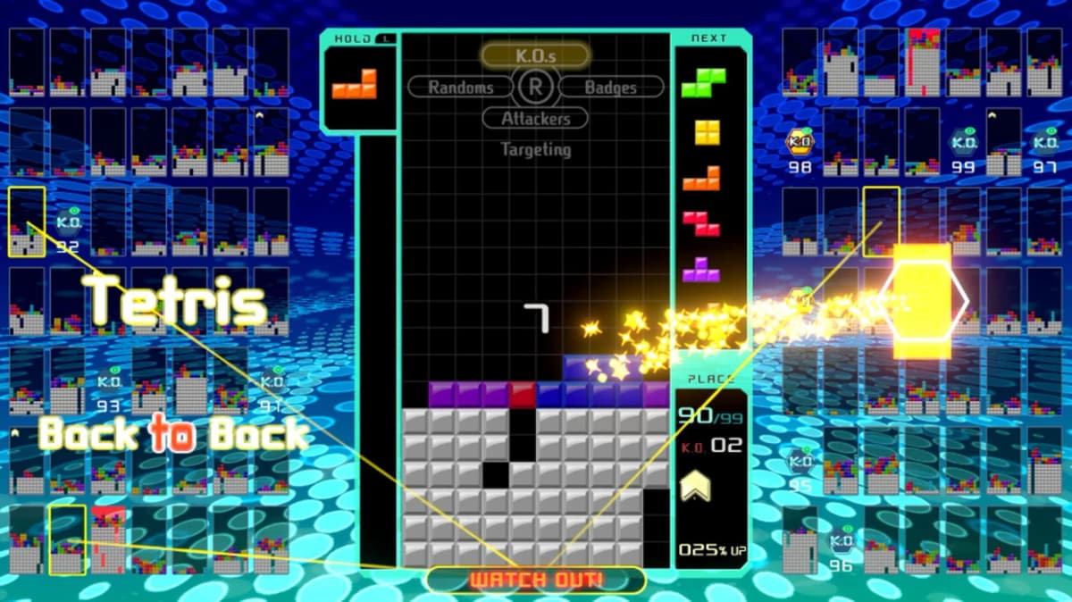 Screenshot from Tetris 99