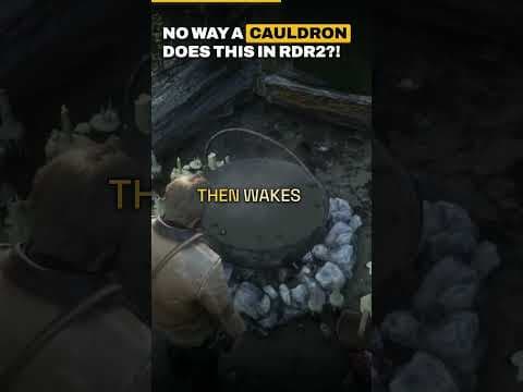 Drink From the RDR2 Witch's Cauldron and Arthur Drops 🧪 #Shorts