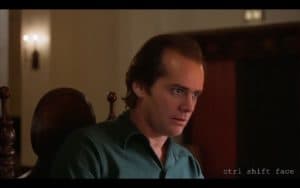 Jim Carrey in The Shining Ctrl Shift Face