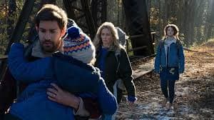 The family in A Quiet Place