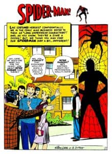Spider-man very first page