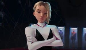 Spider-Gwen, voiced by Hailee Steinfeld.