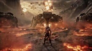 Darkseid prepares for battle.
