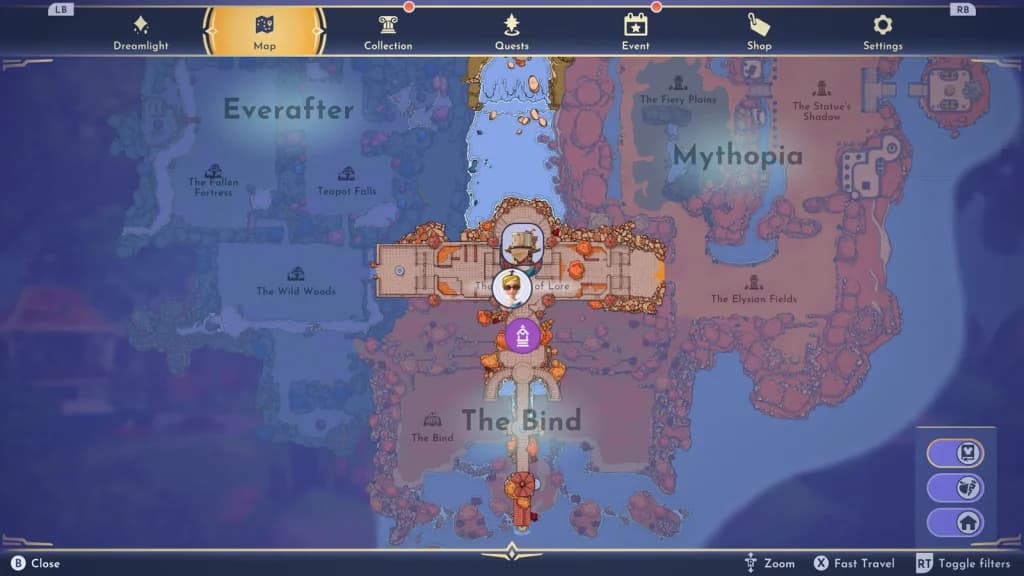 Disney Dreamlight Valley Map