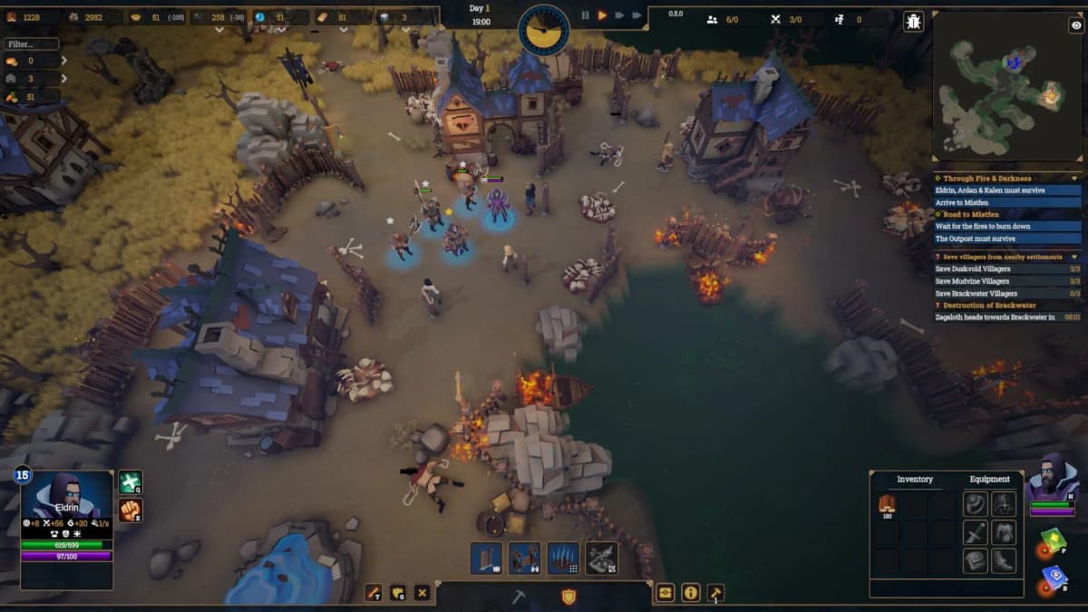 Darfall scenario editor screenshot