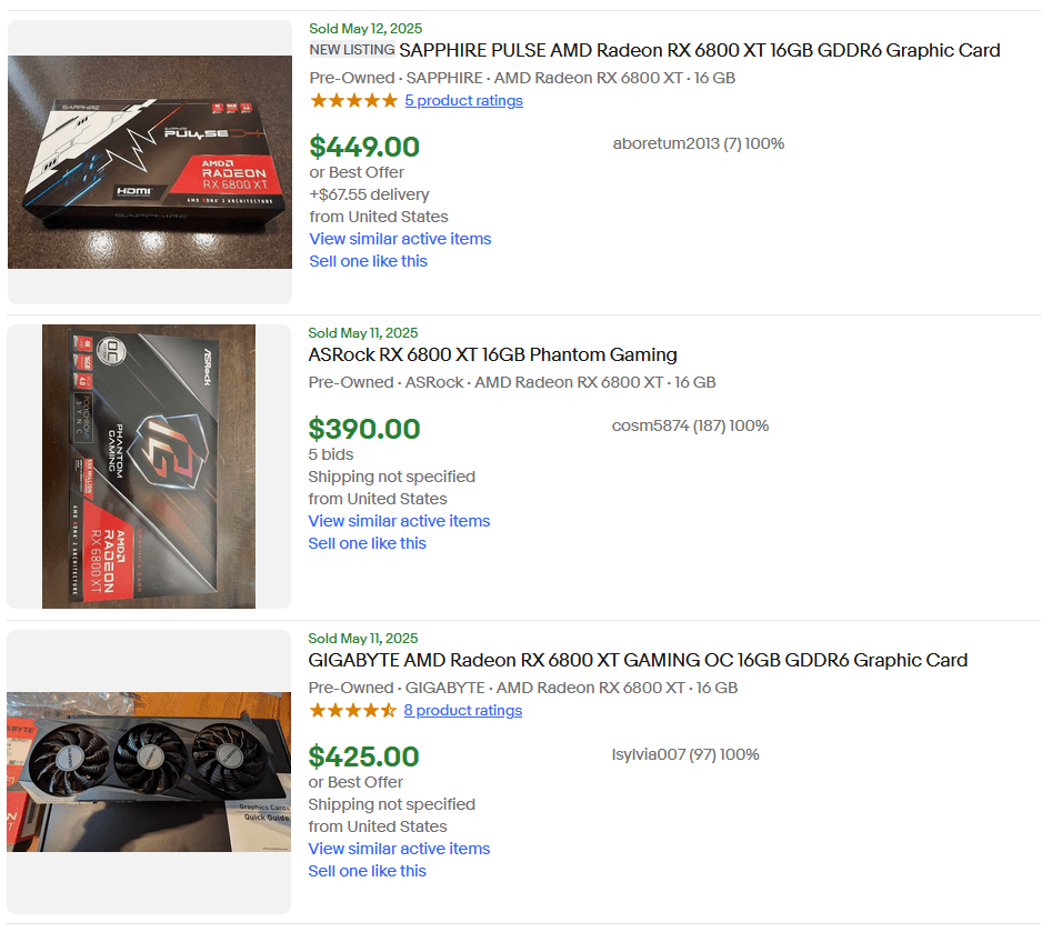 Close-up of XFX Swift OC RX 9060 XT cooler design