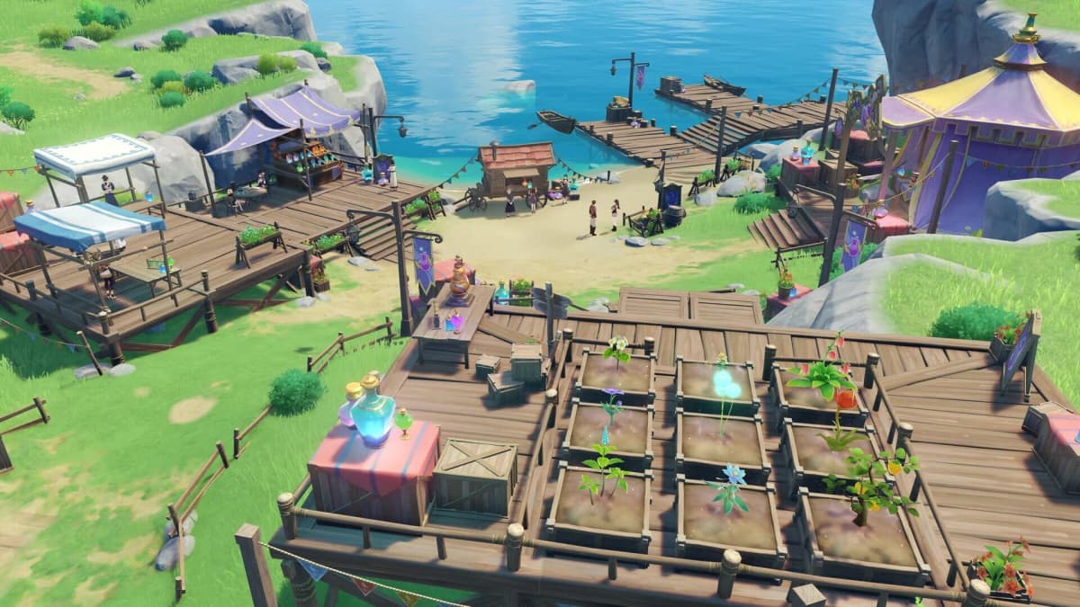 Screenshot from Genshin Impact: Blades Weaving Betwixt Brocade