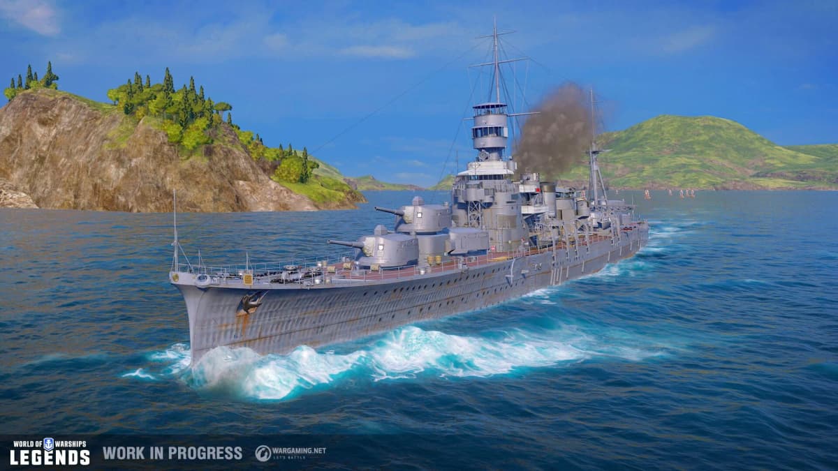 Explosive combat with multiple ships in World of Warships: Legends
