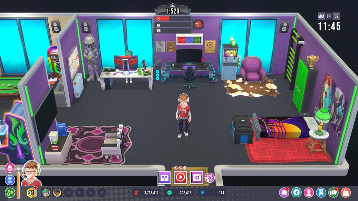 Youtubers Life 3 group event and leaderboard screen