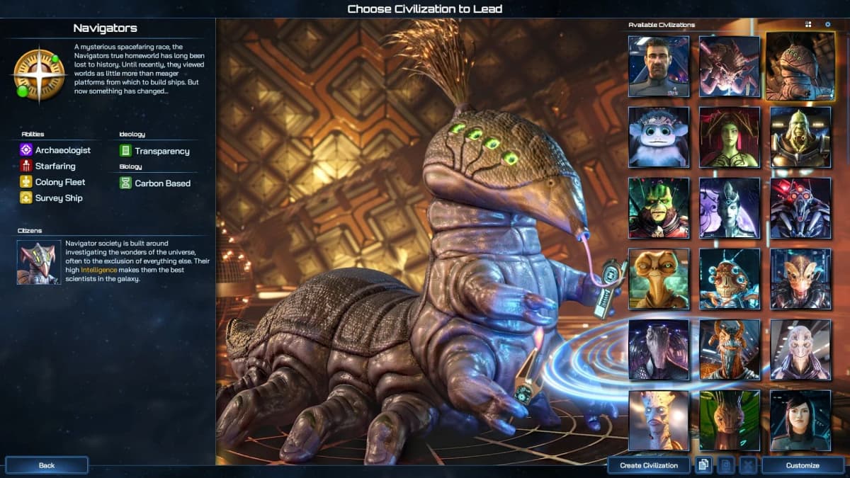Updated UI and higher-res ship textures in Galactic Civilizations IV