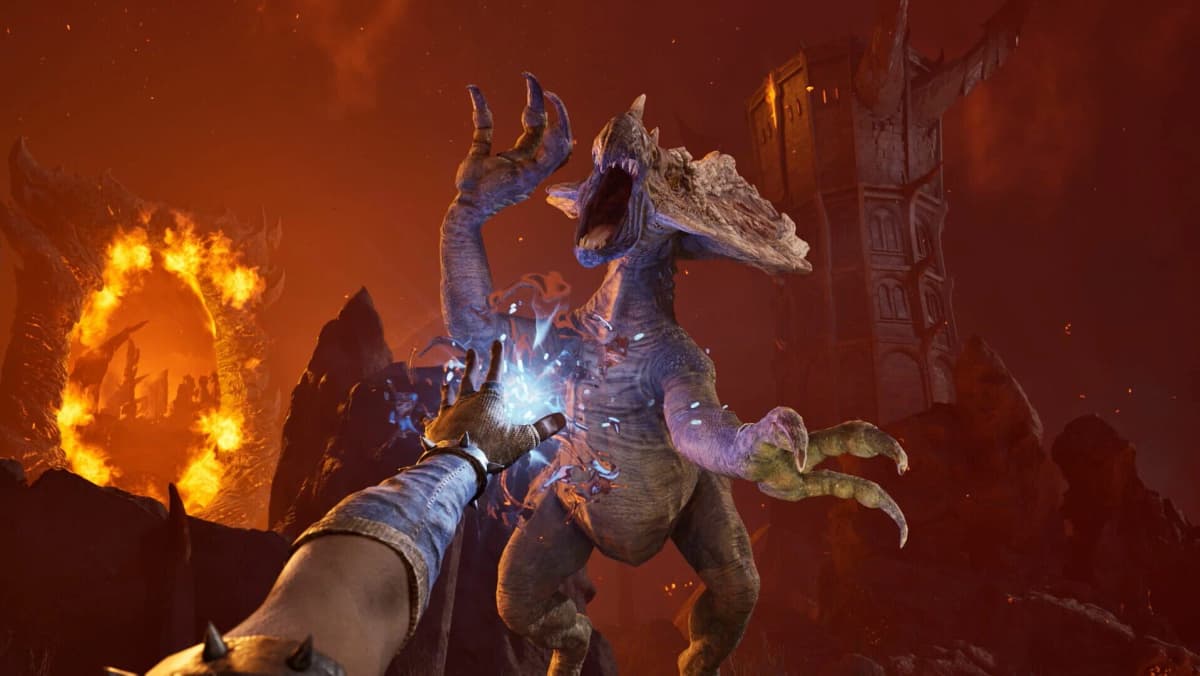 Oblivion Remastered: Guild meeting in candlelit hall