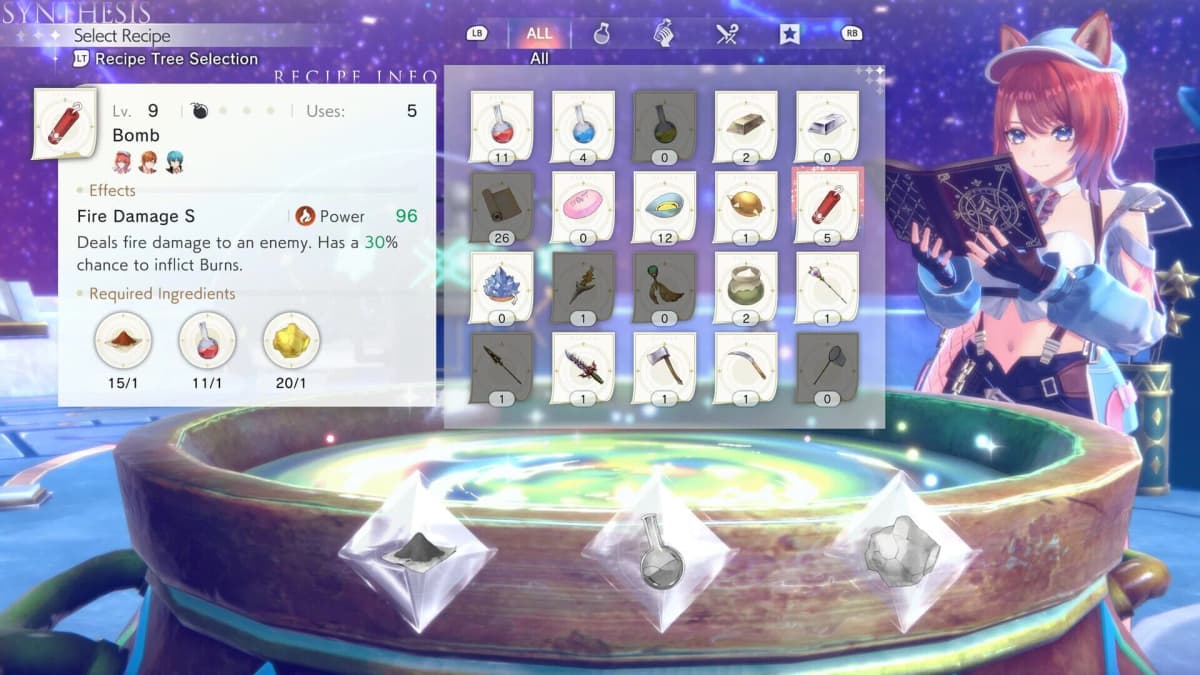 Screenshot from Atelier Resleriana: The Red Alchemist & the White Guardian