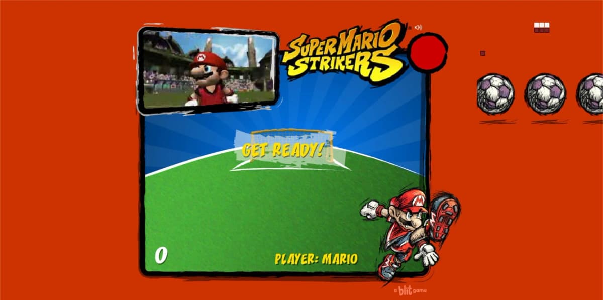 Screenshot from Super Mario Strikers