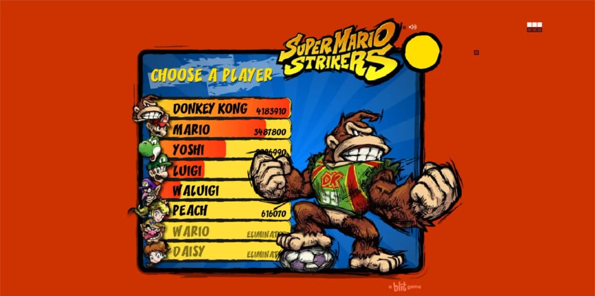 Screenshot from Super Mario Strikers