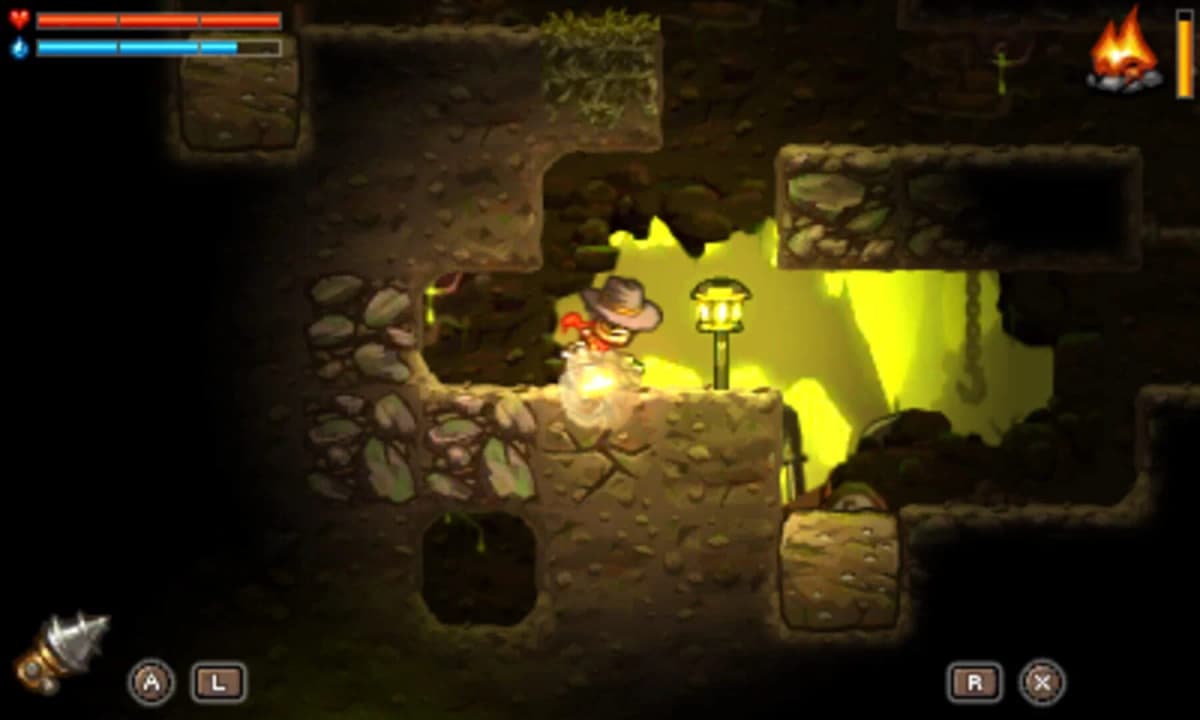 Screenshot from SteamWorld Dig