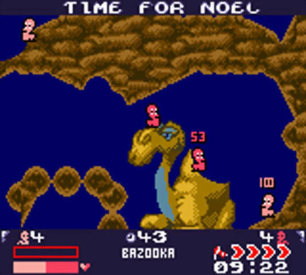 Screenshot from Worms Armageddon