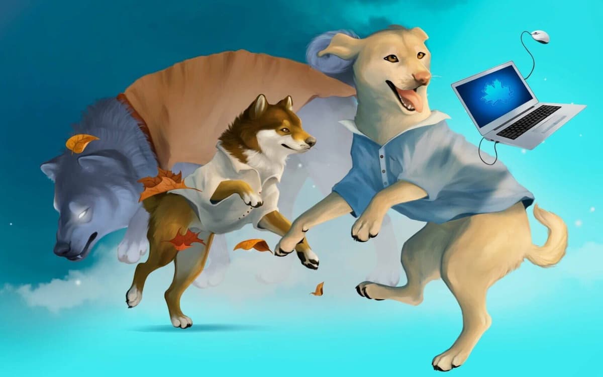 Screenshot from Autumn with the Shiba Inu