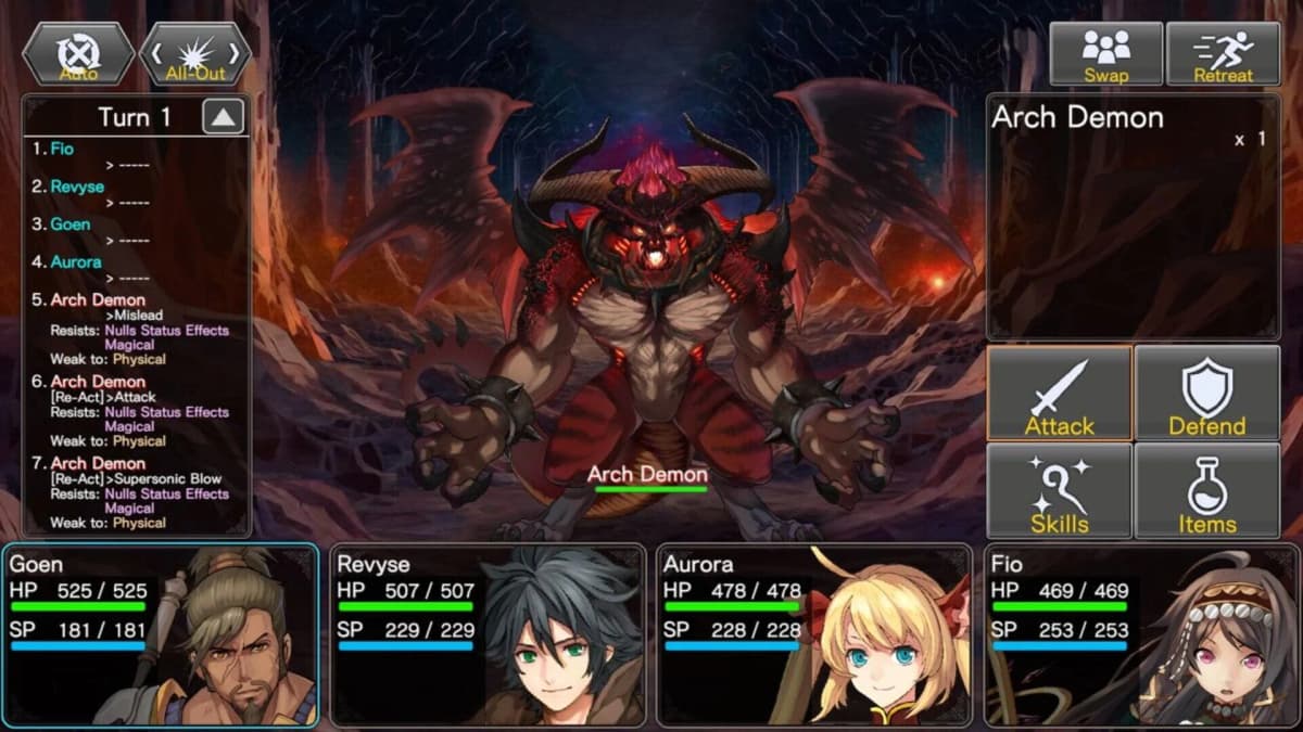 Screenshot from Astral Takers