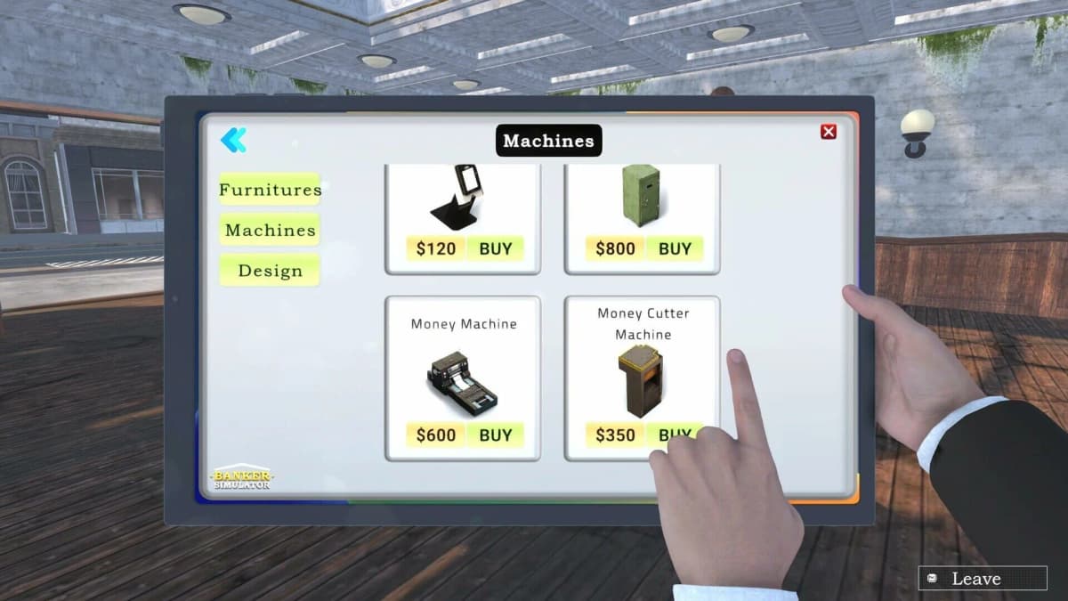 Screenshot from Banker Simulator