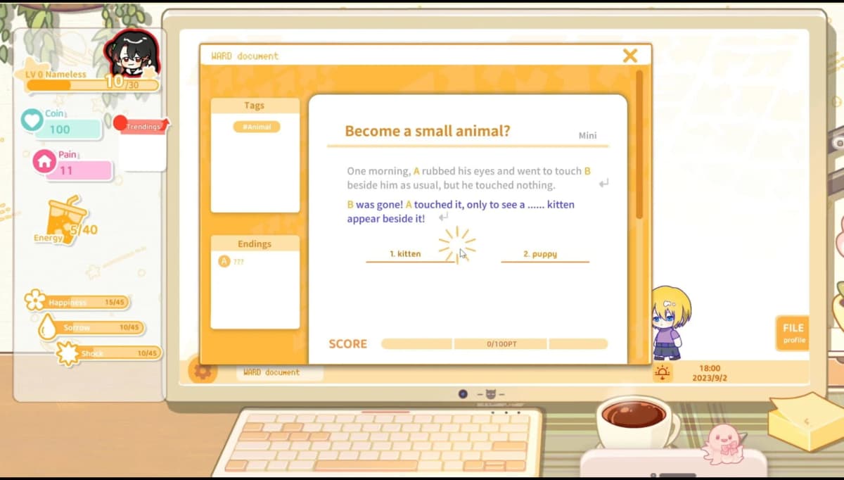 Screenshot from Sensei! I Like You So Much!