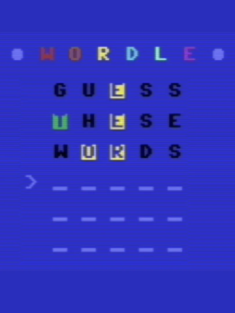 Cover art for Wordle for Commodore 64