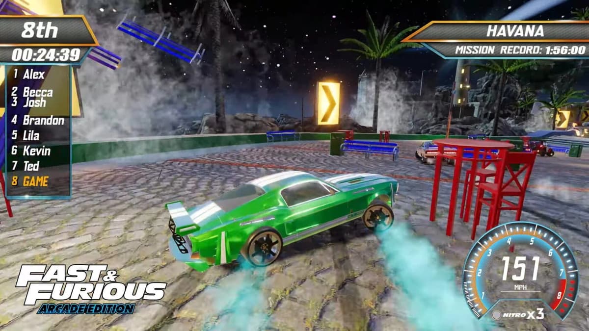 Screenshot from Fast & Furious: Arcade Edition