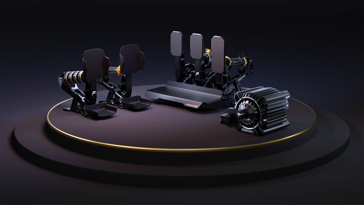 Fanatec’s next‑gen Podium DD and Pedals aim high — but 2026 is a long wait