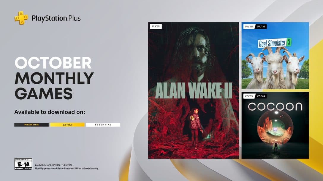 PS Plus Extra/Premium October 2025: Fewer Games, Bigger Scares