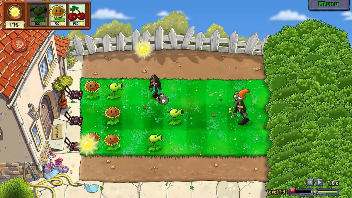 Screenshot from Plants vs. Zombies: Replanted