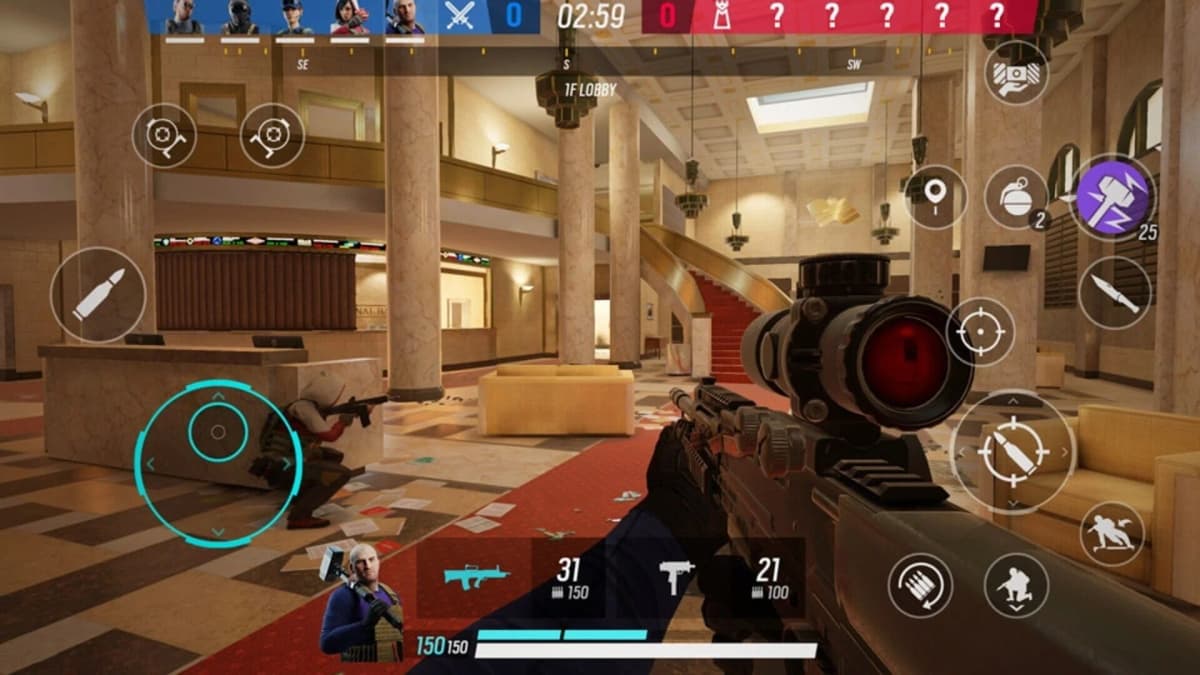 Screenshot from Rainbow Six Mobile