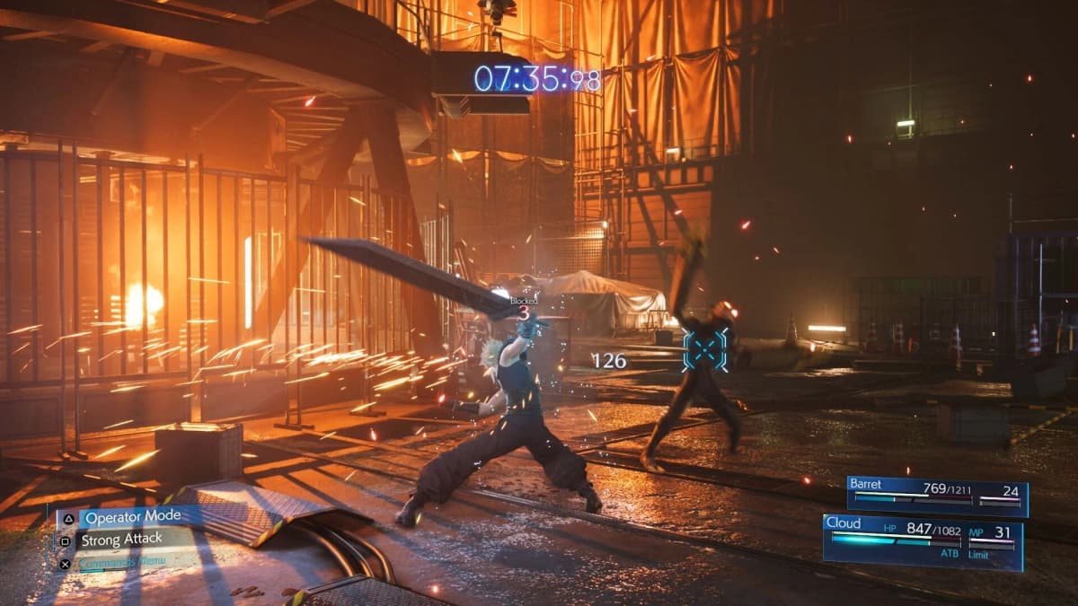 Screenshot from Final Fantasy VII Remake Intergrade