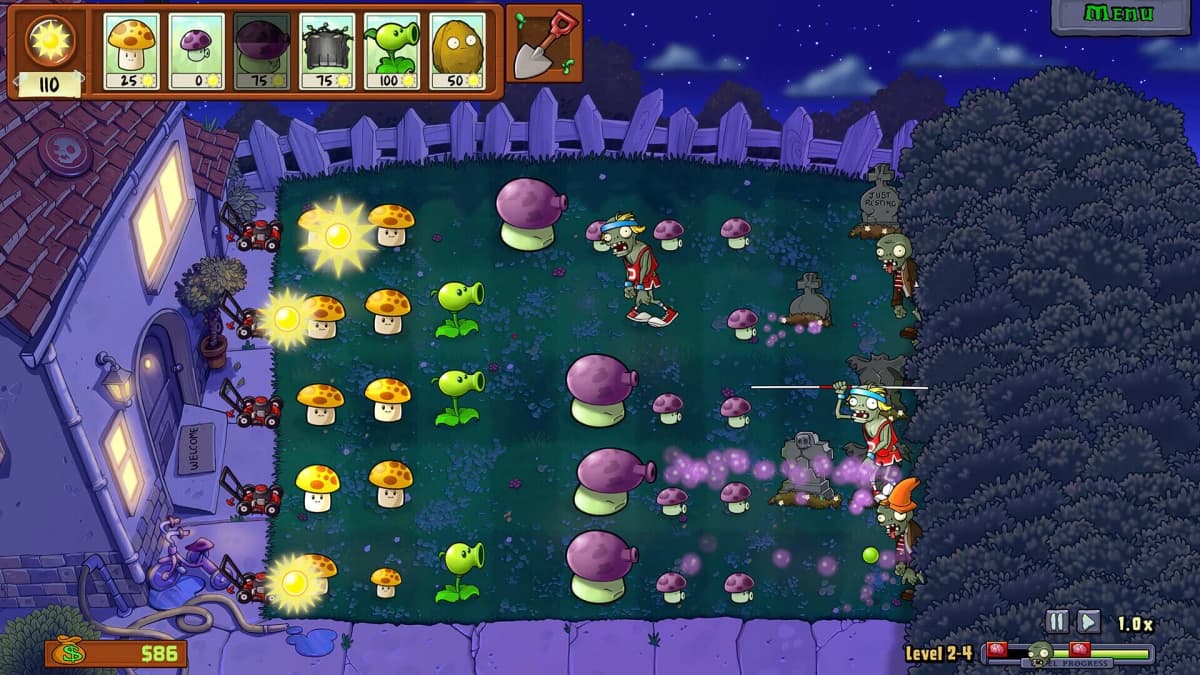 Screenshot from Plants vs. Zombies: Replanted