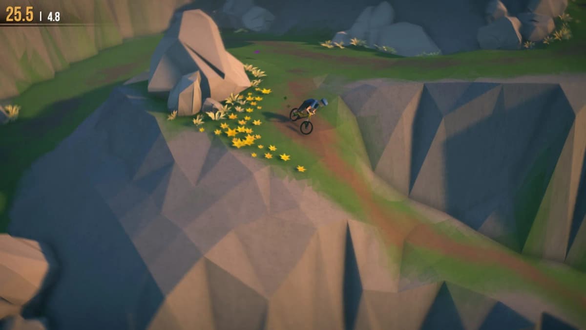 Screenshot from Lonely Mountains: Downhill