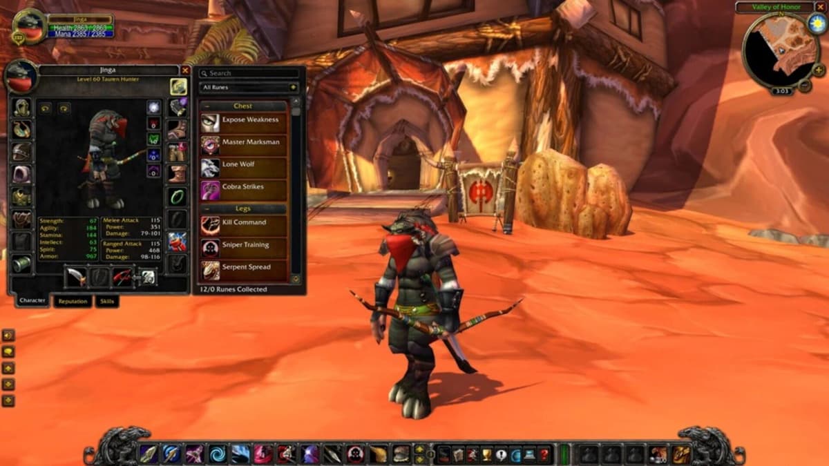 Screenshot from World of Warcraft Classic: Season of Discovery