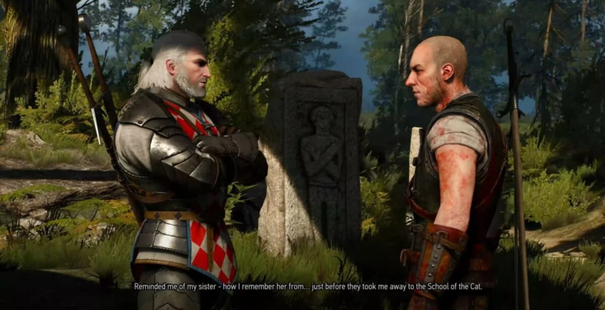 Screenshot from The Witcher 3: Wild Hunt - New Quest 'Where the Cat and Wolf Play...'